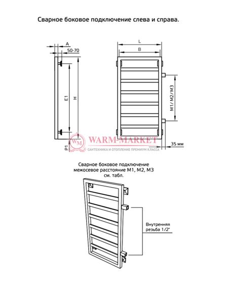 Полотенцесушитель ArtofSpace Subway