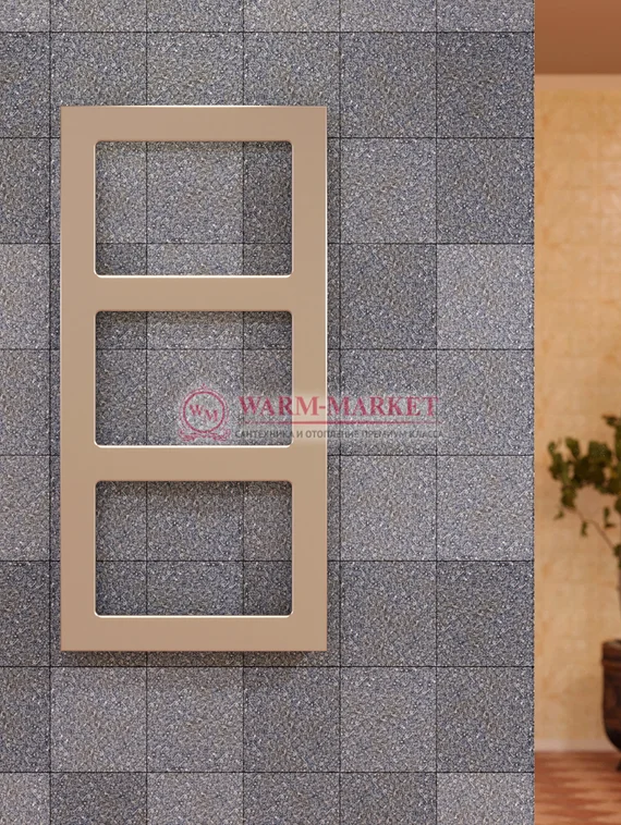 Quadro 12 - водяной дизайнерский полотенцесушитель из нержавеющей стали