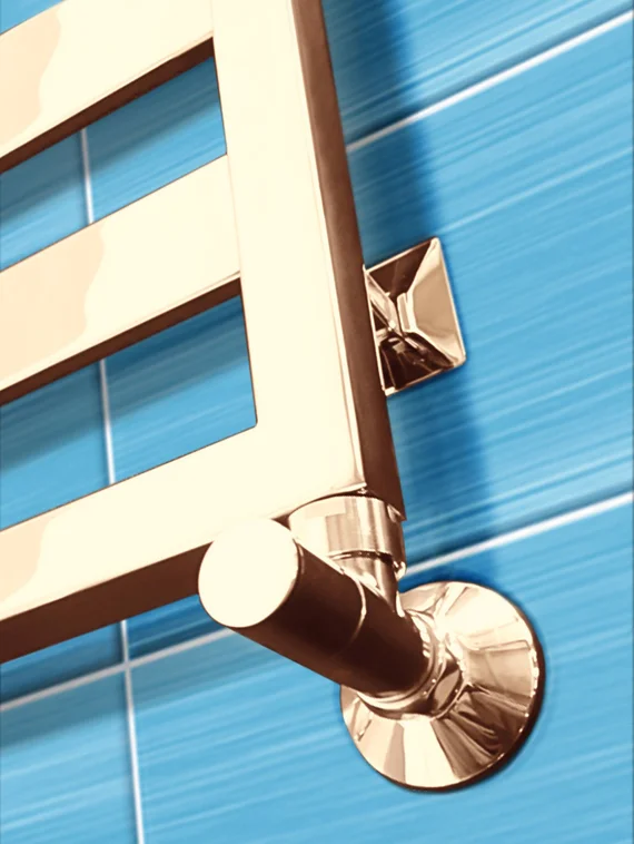 Tempra Bronze - бронзовый дизайн полотенцесушитель с широким профилем прямоугольного сечения