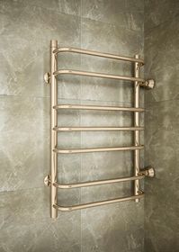 Standart  Bronze B - бронзовый полотенцесушитель с боковым подключением.
