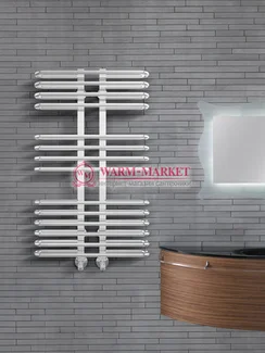 Sahara White - белый полотенцесушитель с закругленными перекладинами.