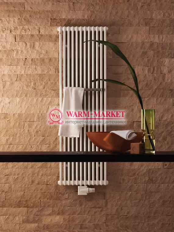 Вертикальный трубчатый радиатор Dia Norm 2180 двухтрубный, нижнее центральное подключение