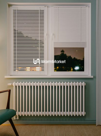 Bareng Softy 2057 - двухтрубный трубчатый радиатор высотой 570 мм, нижнее подключение с термостатикой