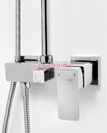 Душевой комплект со смесителем черный A17702-Bl