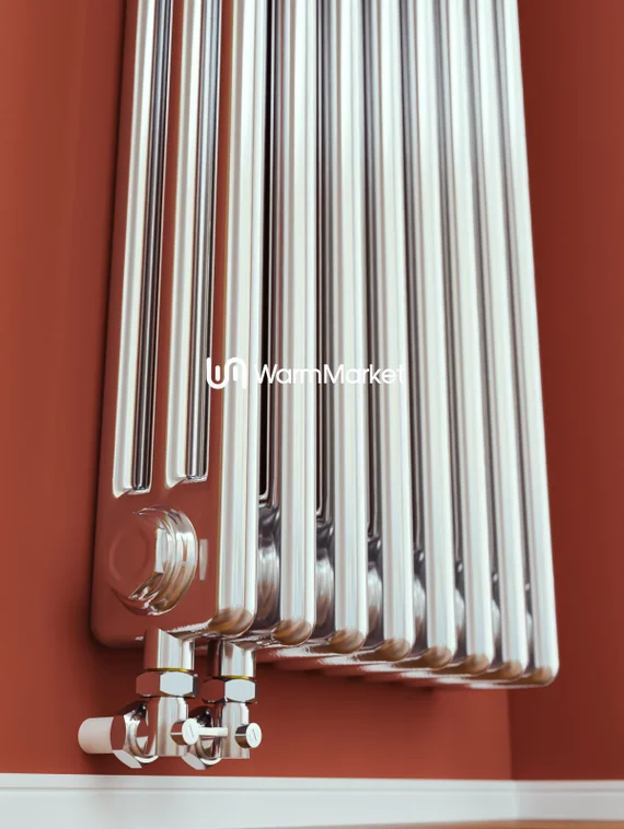 Axxinot Sentir Chrome 3180 - вертикальный трубчатый радиатор, нижнее подключение N69