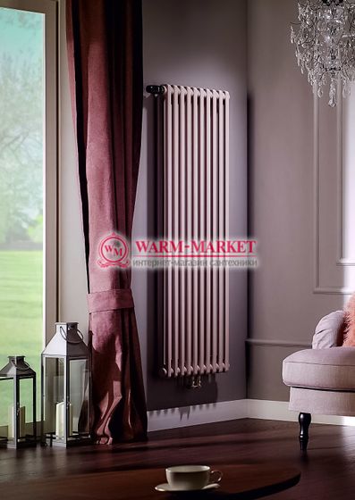 Вертикальный трубчатый радиатор Dia Norm 2180 двухтрубный, нижнее центральное подключение