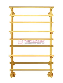 Вента П9 - водяной полотенцесушитель, нижнее подключение, цвет золото