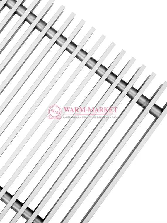 Решетка для внутрипольного конвектора Techno поперечная алюминиевая шириной 300 мм