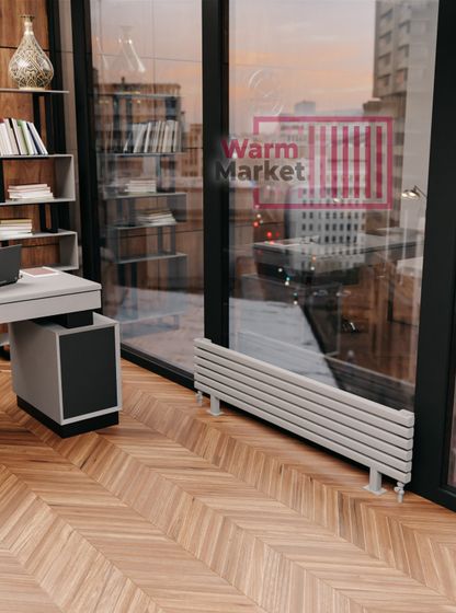 Axxinot Fortalla 40х40 ZN - горизонтальный радиатор на ножках шириной 3000 мм, 10 секций