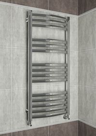 Palermo E - электрический дизайн полотенцесушитель с прямоугольными горизонталями.
