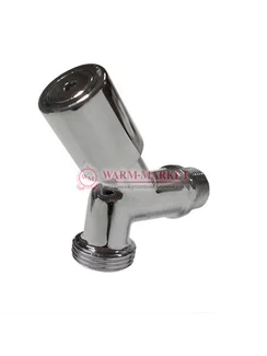 Кран хромированный DN15 1/2 GZ x 3/4 GZ