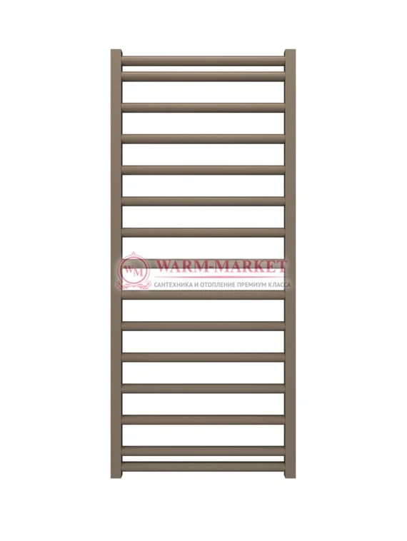 Mandarino Tubo 500х1200 - цветной полотенцесушитель из анодированного алюминия, модель 15/21