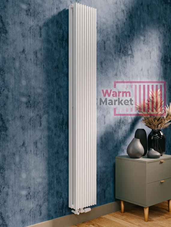 Вертикальный трубчатый радиатор KZTO Paralleli v2 1284 шаг 25