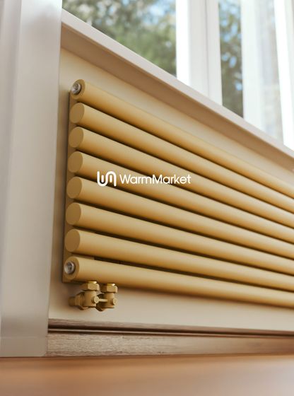 Bareng Monte Z 500 - горизонтальный трубчатый радиатор шириной 500 мм, нижнее левое подключение