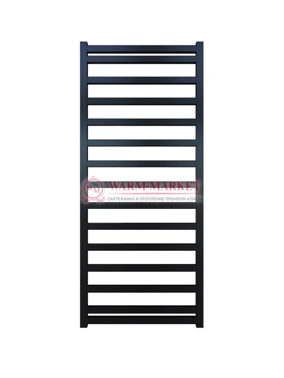 Mandarino Quadrata 500х1200 - цветной полотенцесушитель из анодированного алюминия, модель 15/12