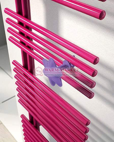 Полотенцесушитель Irsap Funky из нержавеющей стали с горизонтальными секциями круглых трубок