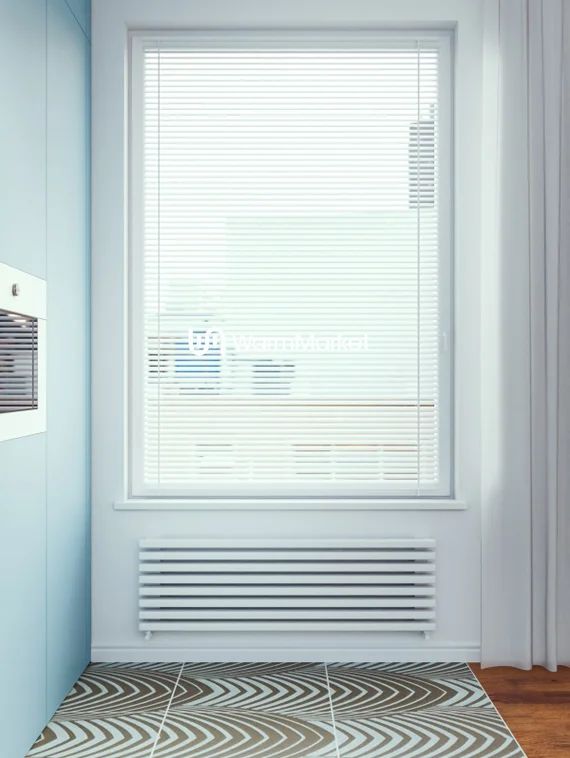 Bareng Select Z 3000 - горизонтальный трубчатый радиатор шириной 3000 мм, нижнее разнесенное подключение