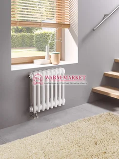 Трубчатый радиатор Dia Norm 2057-8 секций, двухтрубный с нижним правым/левым подключением.