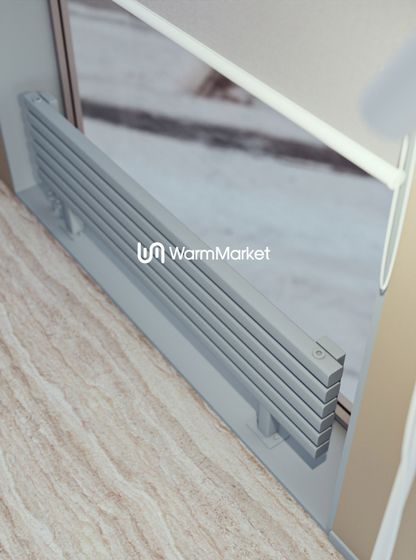 Bareng Tipe ZN 1500 - напольный трубчатый радиатор шириной 1500 мм, нижнее левое подключение