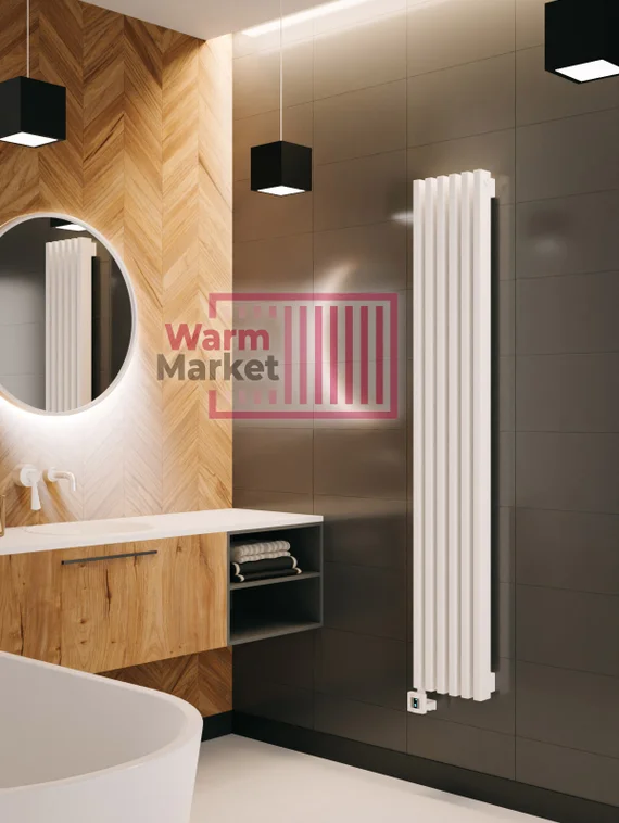 Axxinot Cardea 60х30 VE - вертикальный электрический радиатор высотой 1250 мм, 8 секций