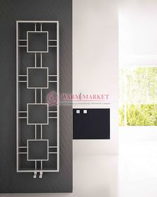 Дизайнерский полотенцесушитель из матовой полированной нержавеющей стали Squa Carisa