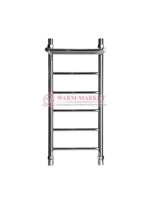 Galant 4 (прямой) - водяной полотенцесушитель с полкой из нержавеющей стали