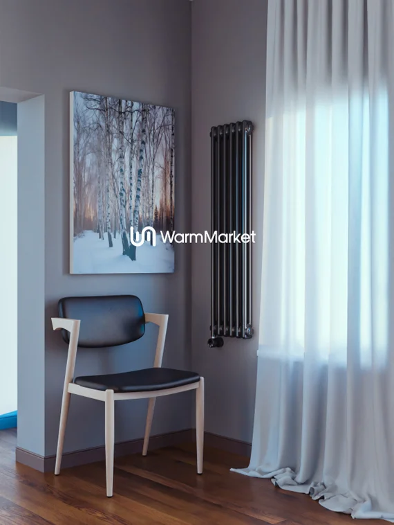 Bareng Softy Electric 2120 - электрический вертикальный двухтрубный трубчатый радиатор высотой 1200 мм