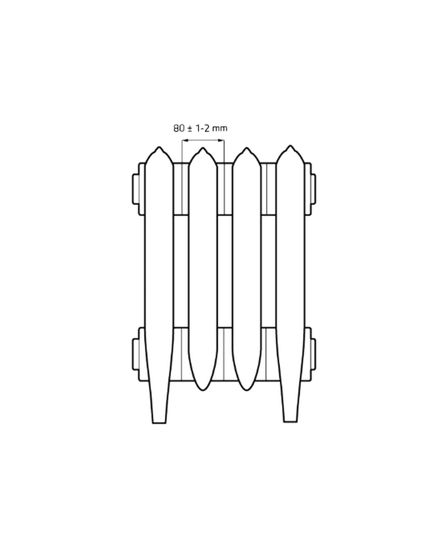 Bristol Loft 582 - чугунный дизайн радиатор
