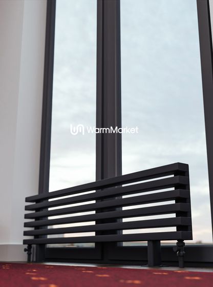 Bareng Select ZN 1000 - напольный трубчатый радиатор шириной 1000 мм, нижнее разнесенное подключение