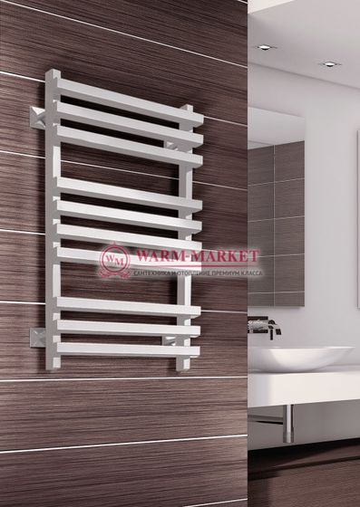 Quadro K-водяной полотенцесушитель из квадратного профиля с перекладинами внахлест