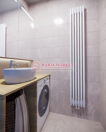 WH Round 550 V - вертикальный стальной трубчатый радиатор высотой 550 мм