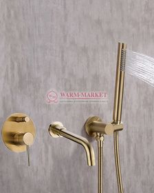Комплект для ванны и душа Warmer Bronze Line 210135
