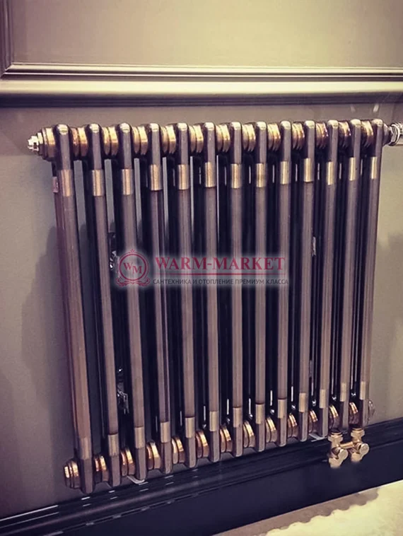 Радиатор Zehnder Completto Technoline 3057 №V001 TL в цвете прозрачный лак с нижним подключением