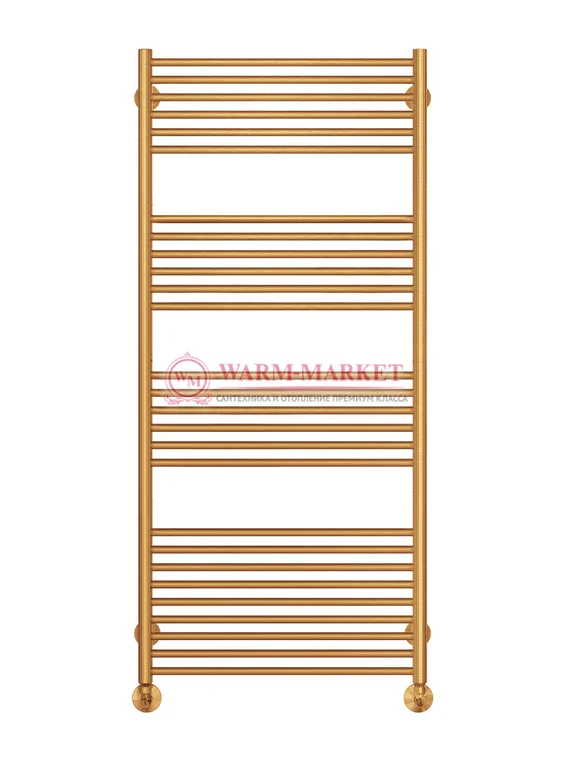 Аврора П27-4 - водяной полотенцесушитель, нижнее подключение, цвет бронза