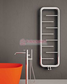 Дизайнерский полотенцесушитель из матовой полированной нержавеющей стали Aren Carisa