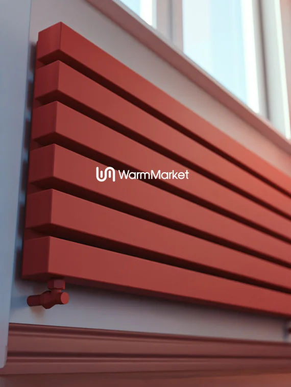 Bareng Livian Z 1000 - горизонтальный трубчатый радиатор шириной 1000 мм, нижнее разнесенное подключение