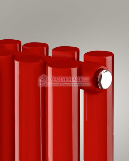 Garmonia A 40 V 2 - вертикальный трубчатый радиатор высотой 1784 мм красного цвета