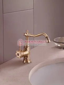 Бронзовый смеситель на биде Windsor в ретро стиле