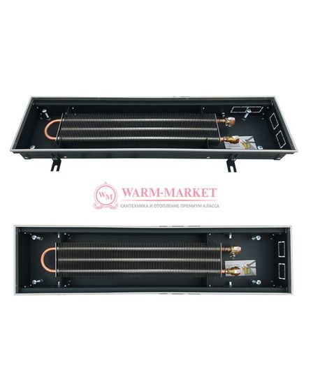 Внутрипольный конвектор Techno Usual KVZ, высота 85 мм., ширина 200 мм., без решетки