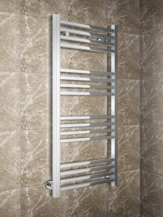 Modus - полотенцесушитель шириной 300 мм. с квадратным профилем белый