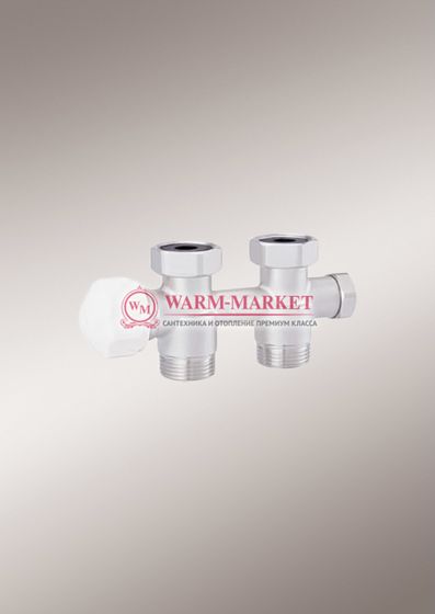 Tblock узел Hummel прямой с бойпасом, с 2 ниппелями G 1/2 х ¾ белый