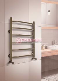 Warmer N Victoria 500х600-6 перекладин полотенцесушитель  c нижним подключением античная бронза