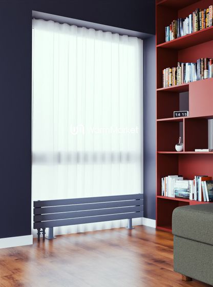 Bareng Temper ZN 600 - напольный трубчатый радиатор шириной 600 мм, нижнее левое подключение