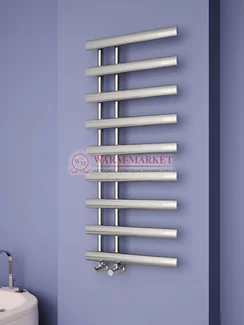 Дизайнерский полотенцесушитель из матовой полированной нержавеющей стали Nero Carisa