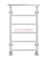 Контур П6-2 - водяной полотенцесушитель с полкой, нижнее подключение
