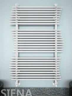 Siena  - водяной  дизайн  полотенцесушитель необычной формы.