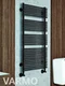 Varmo E - электрический полотенцесушитель черного цвета