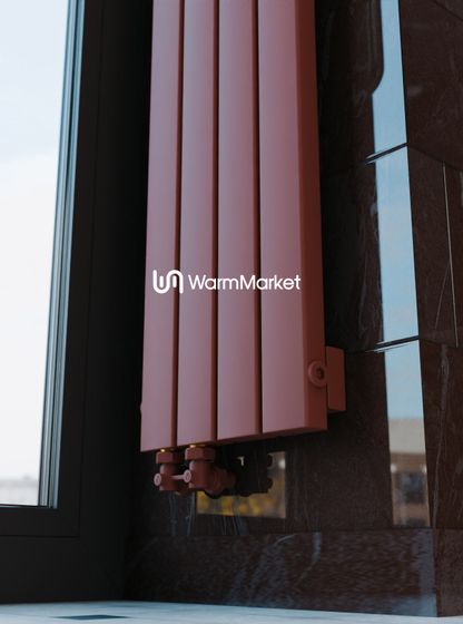 Bareng Temper V 2500 - вертикальный трубчатый радиатор высотой 2500 мм, нижнее левое подключение