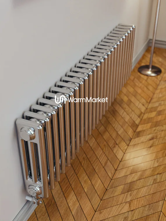 Axxinot Sentir Chrome 3037 - стальной трубчатый радиатор, нижнее подключение N69