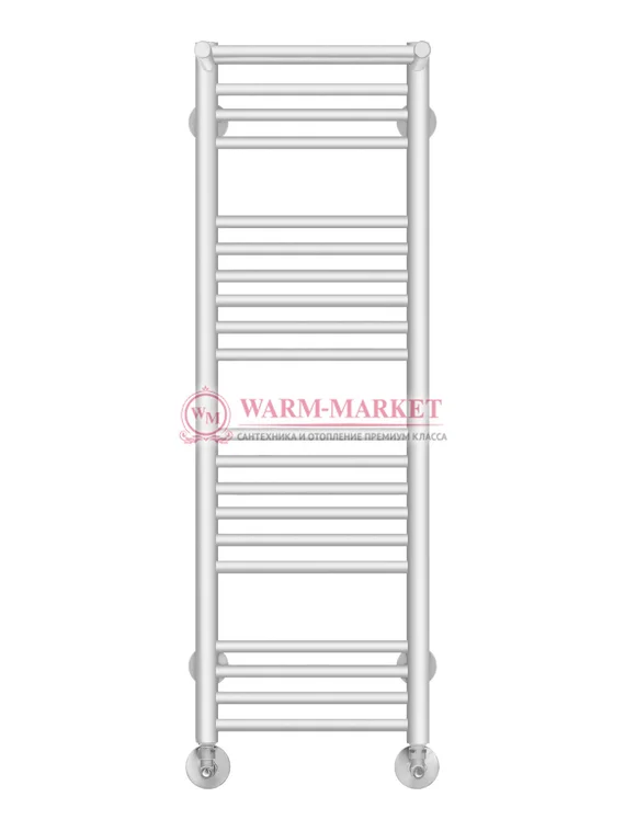 Аврора П20-1- водяной полотенцесушитель с двумя полками, нижнее подключение, белый